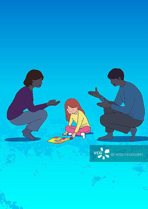 自闭症谱系障碍：残疾、疾病、儿童、父母、沟通问题图片素材