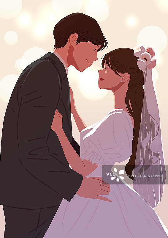 婚姻婚纱新婚夫妇图片素材