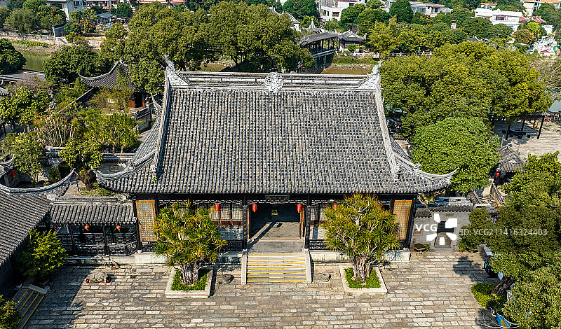 航拍中山詹园图片素材