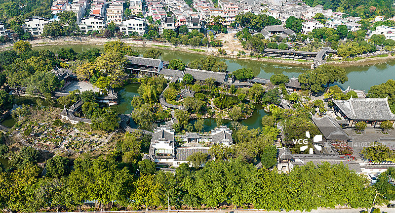 航拍中山詹园图片素材