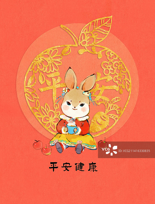 兔年插画图片素材