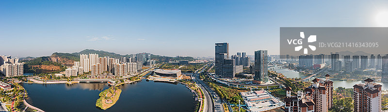 广州南沙全景图片素材