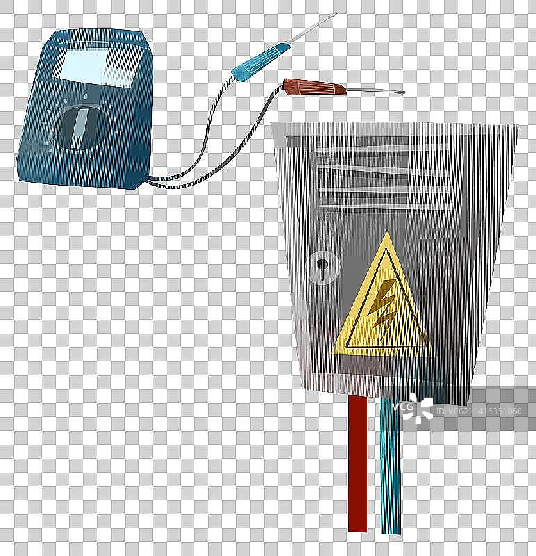 电箱电压表插画元素图片素材