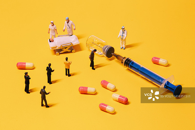 新冠病毒抗原检测创意摄影图片素材