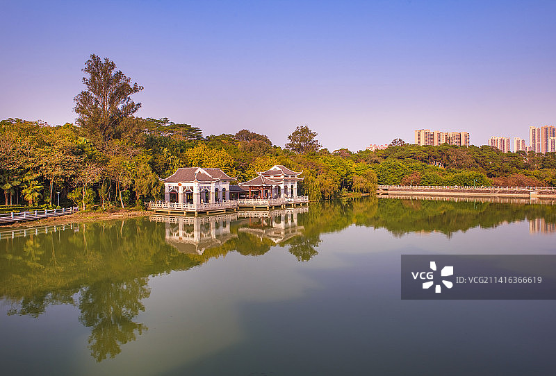 广西南宁市狮山公园秋色美图片素材