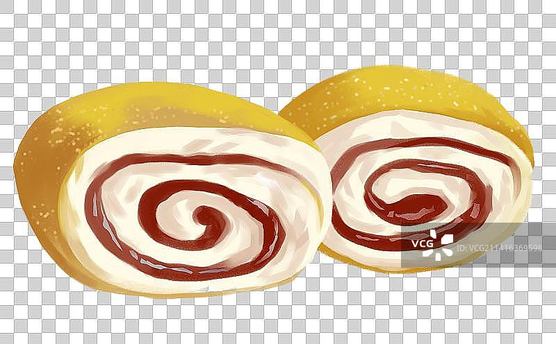 老北京名小吃驴打滚糕点点心地域特色美食食用食材元素插画图片素材