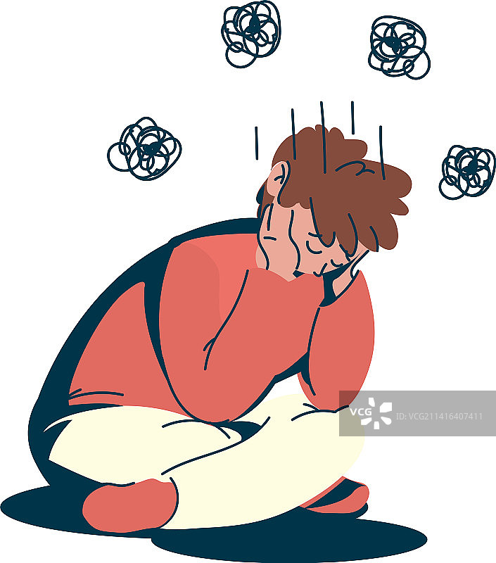 恐惧的男人图片素材