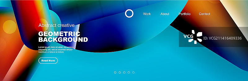 明亮有光泽的几何形状重叠图片素材