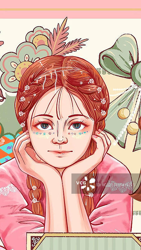 自画像图片素材