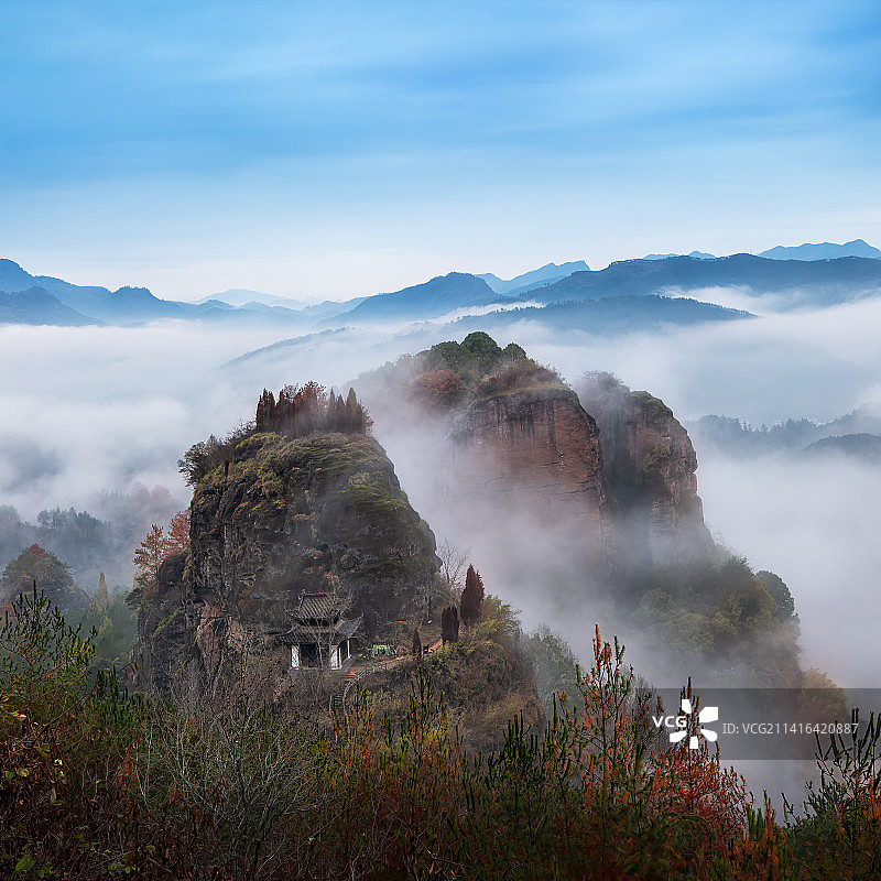 东西岩秋色图片素材