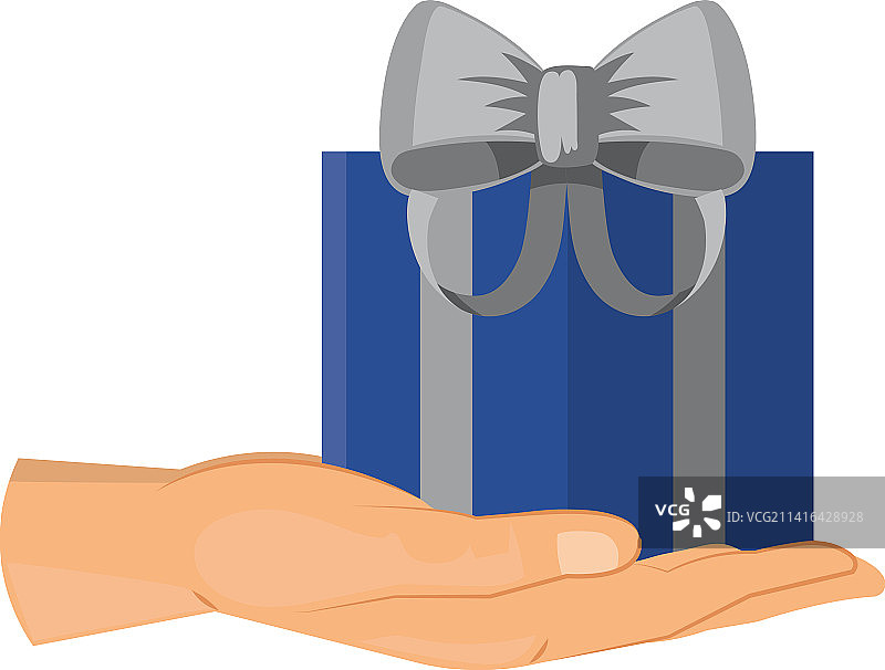 手拿礼品图片素材