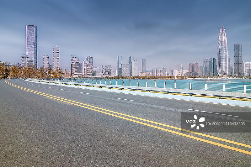 城市建筑与道路图片素材