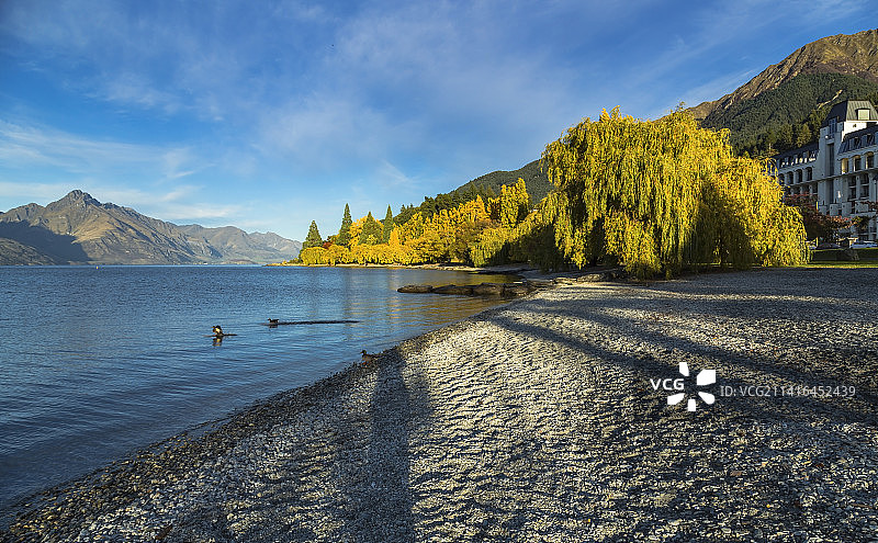 新西兰皇后镇瓦卡蒂普湖图片素材