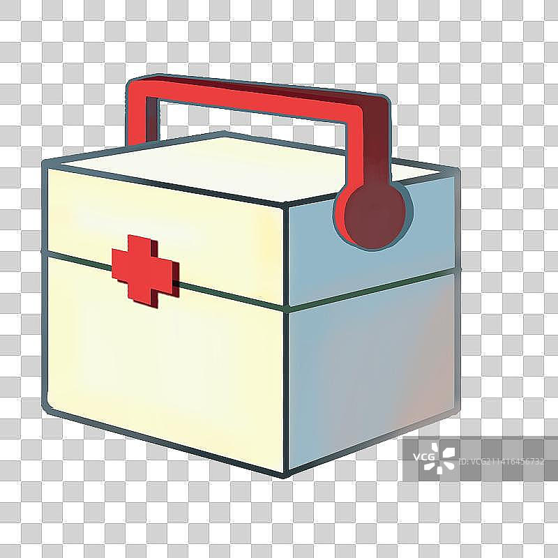 一个方的小药箱图片素材