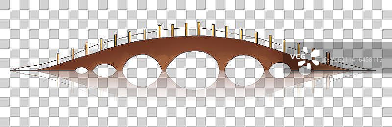 水面上的鹊桥图片素材