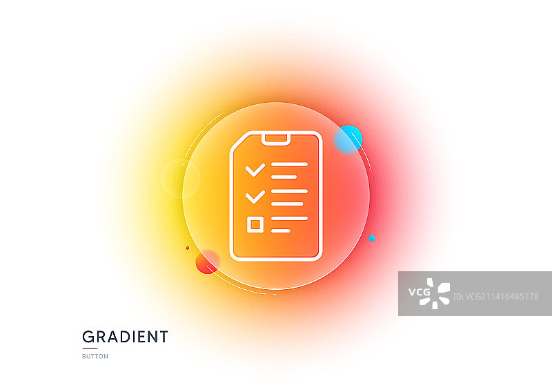 清单文档文件线条渐变图标图片素材