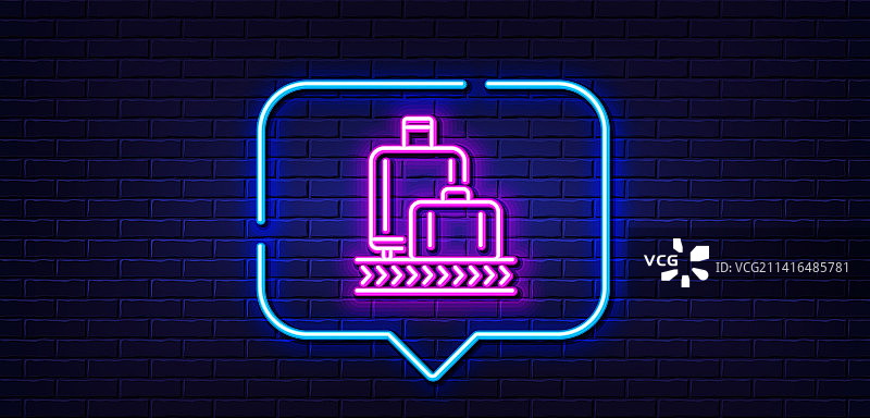 机场行李提取线图标图片素材