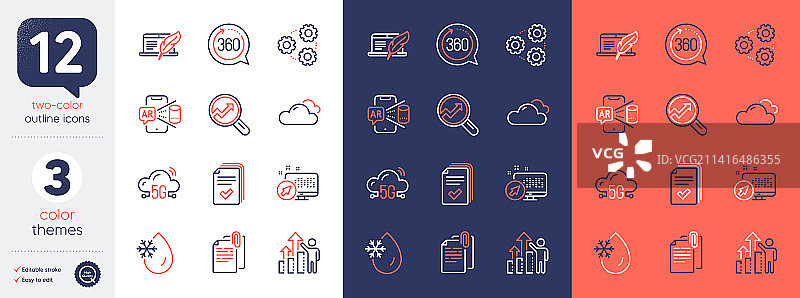 360度分析和文档图片素材