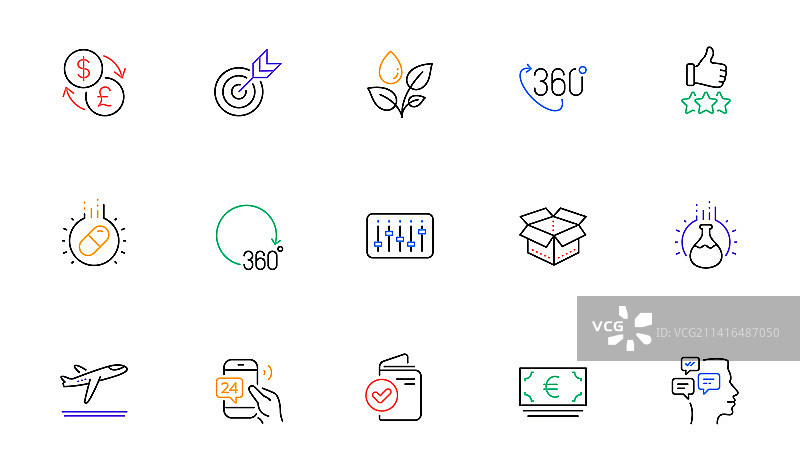 欧元24小时服务及出发飞机图片素材