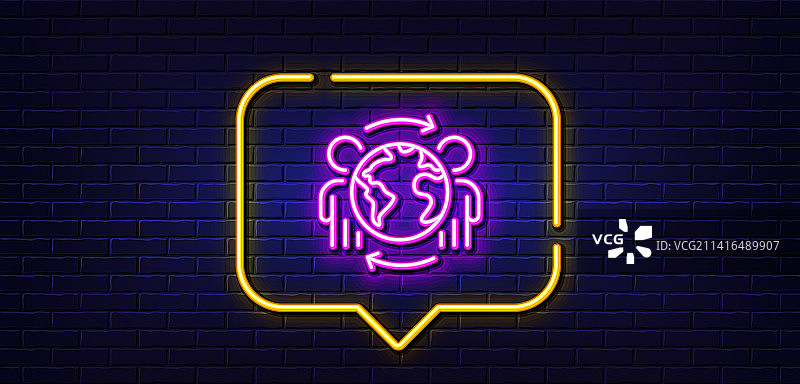 全球商务线性图标国际图片素材