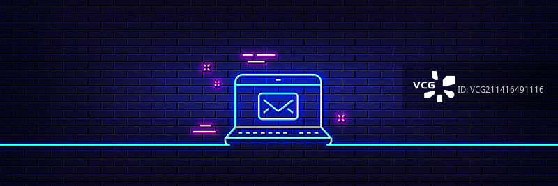 电子邮件消息通信符号线性图标图片素材