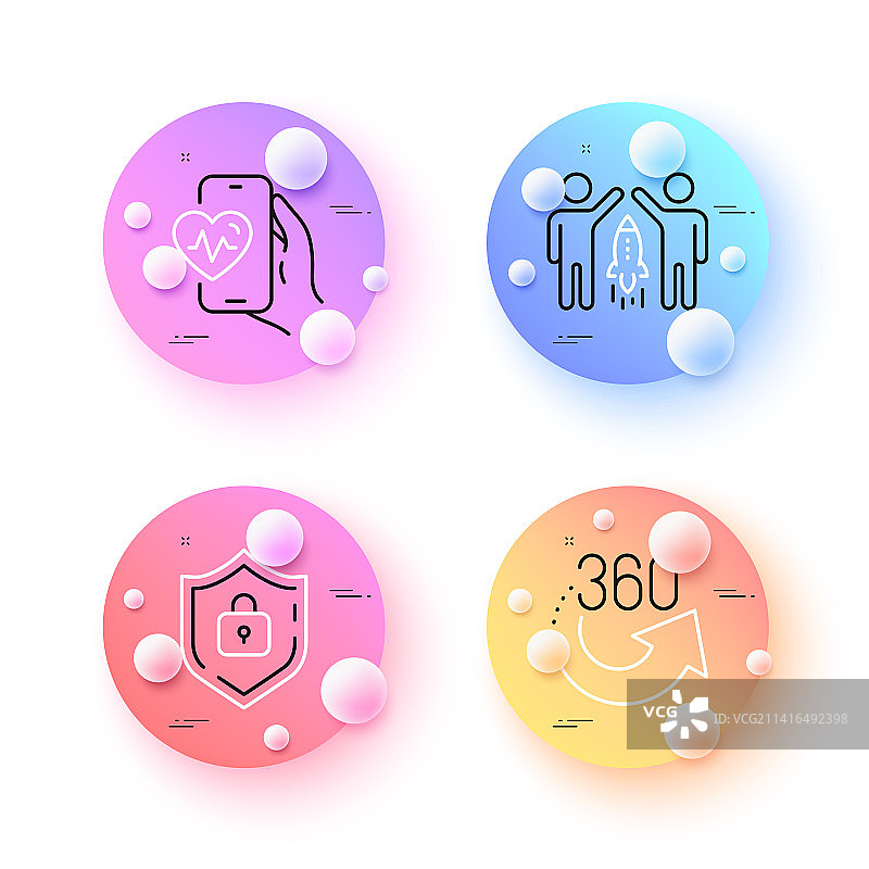 360度心肺训练极简盾牌图片素材