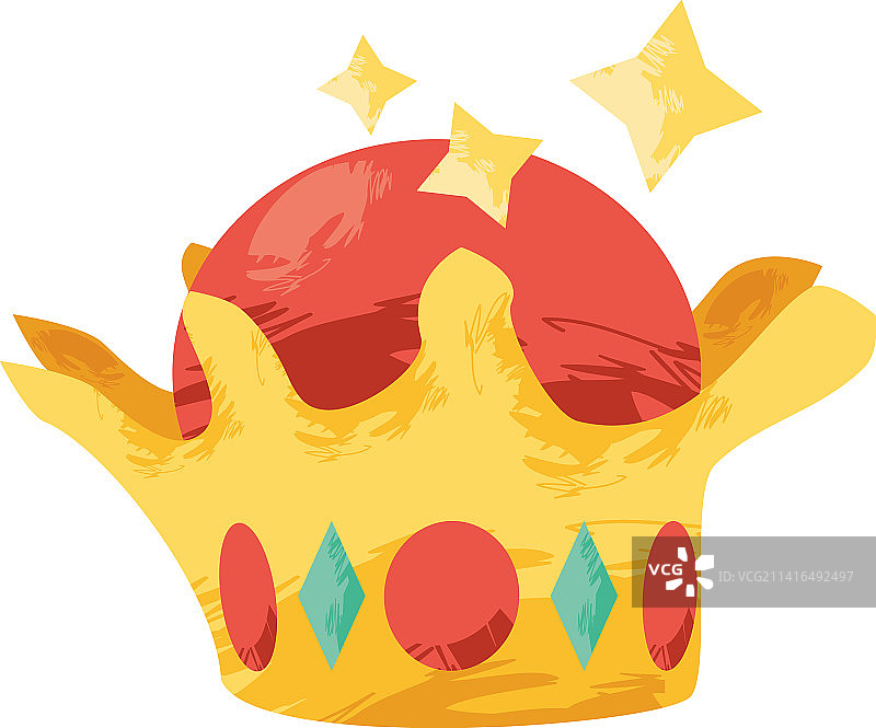 镶嵌宝石的金色皇冠图片素材