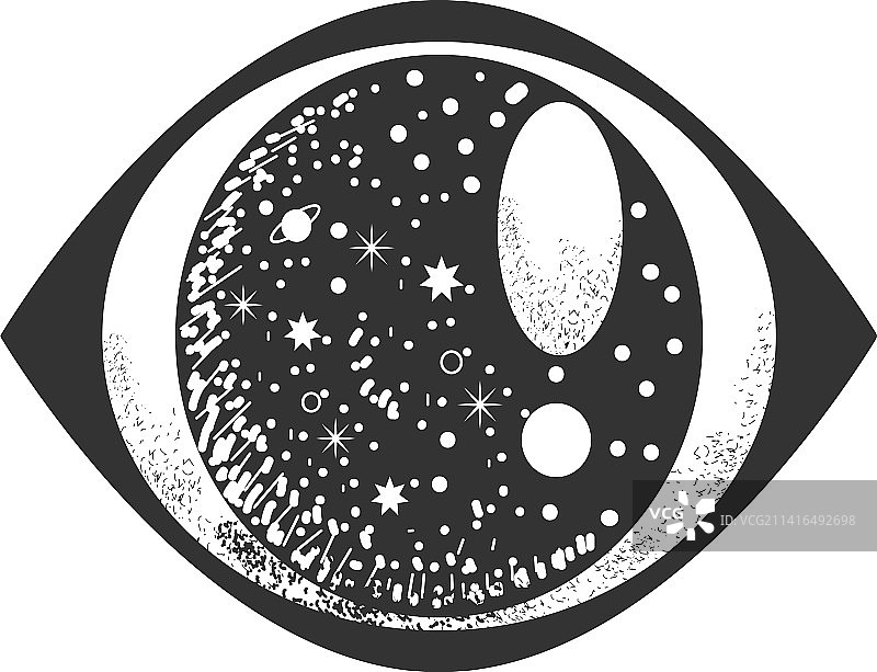 超现实主义占星眼球图片素材