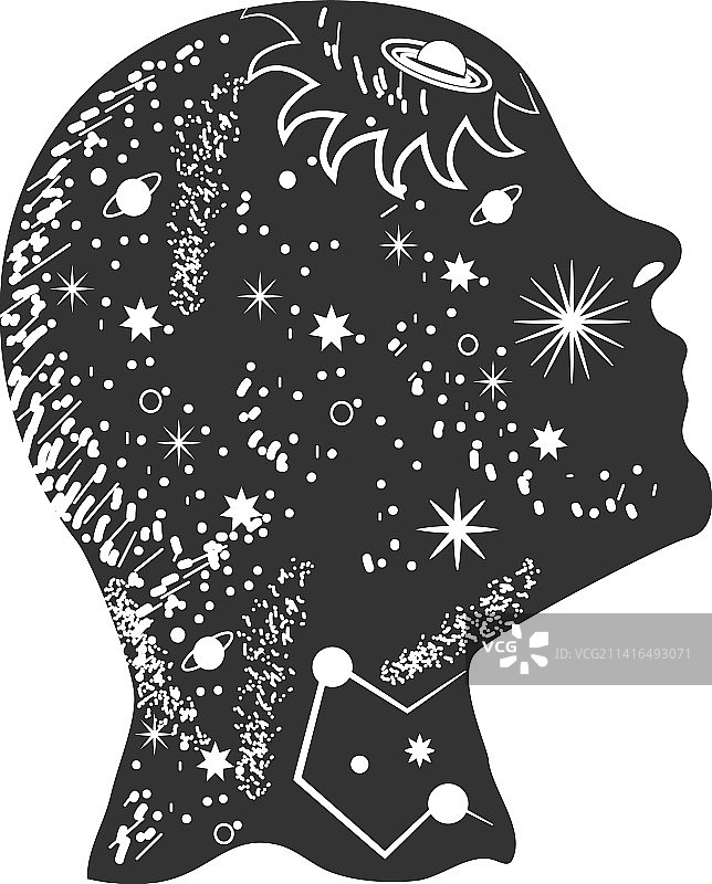 超现实主义人脸占星图片素材