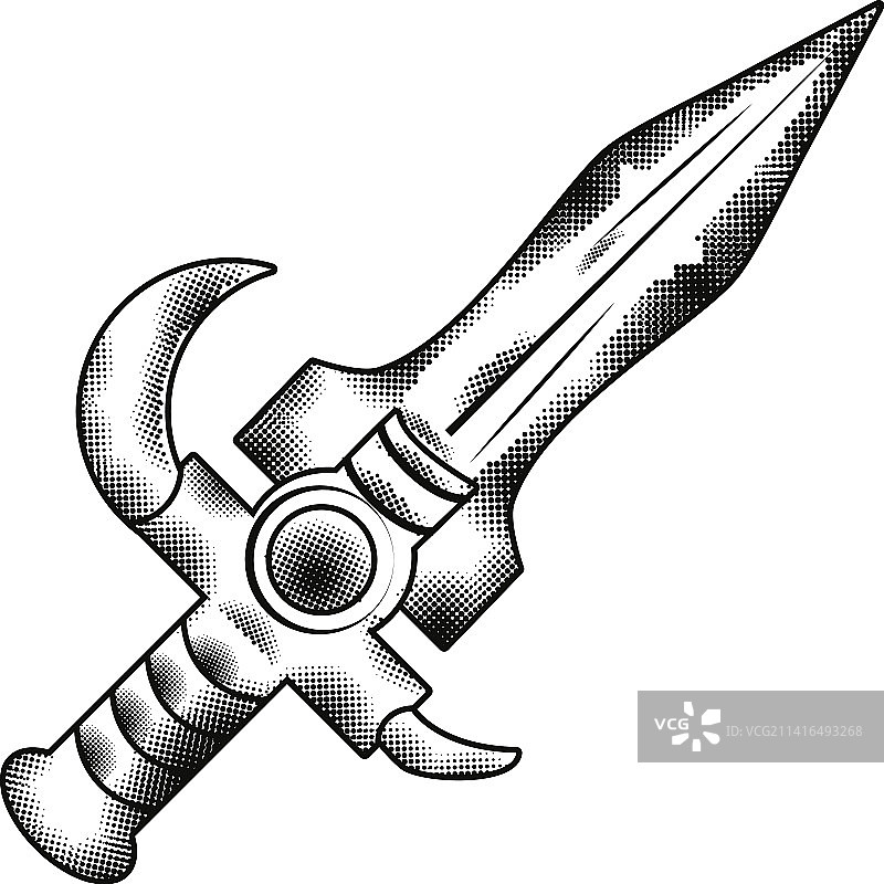 匕首纹身图案图片素材