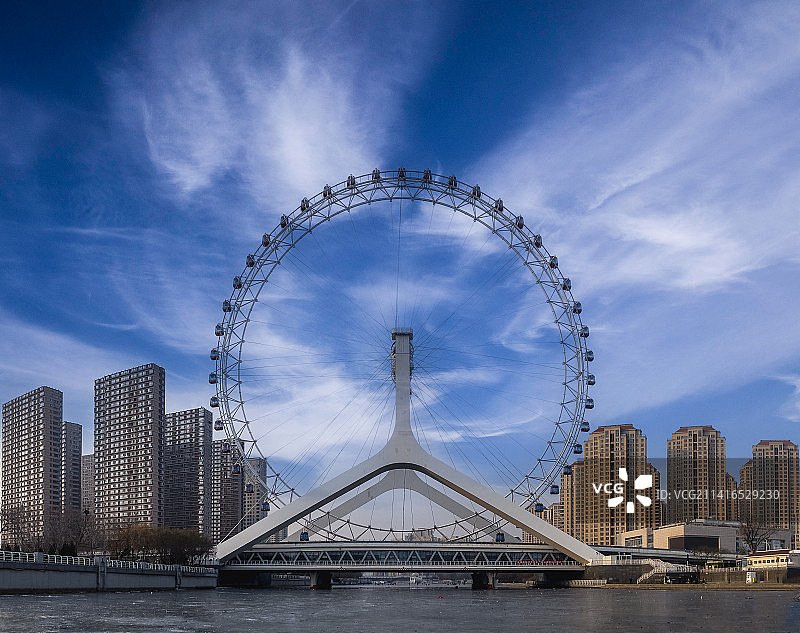 冬季的天津之眼图片素材