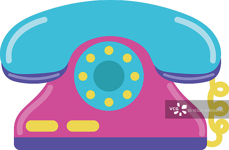 90年代波普艺术电话图片素材