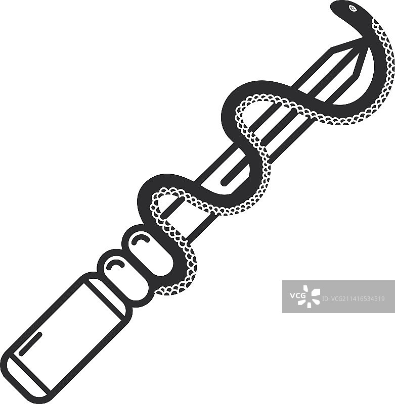 匕首和蛇纹身图片素材