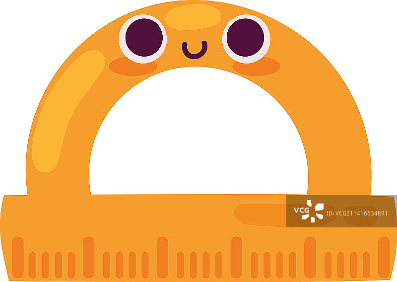 可爱的学校量角器图片素材