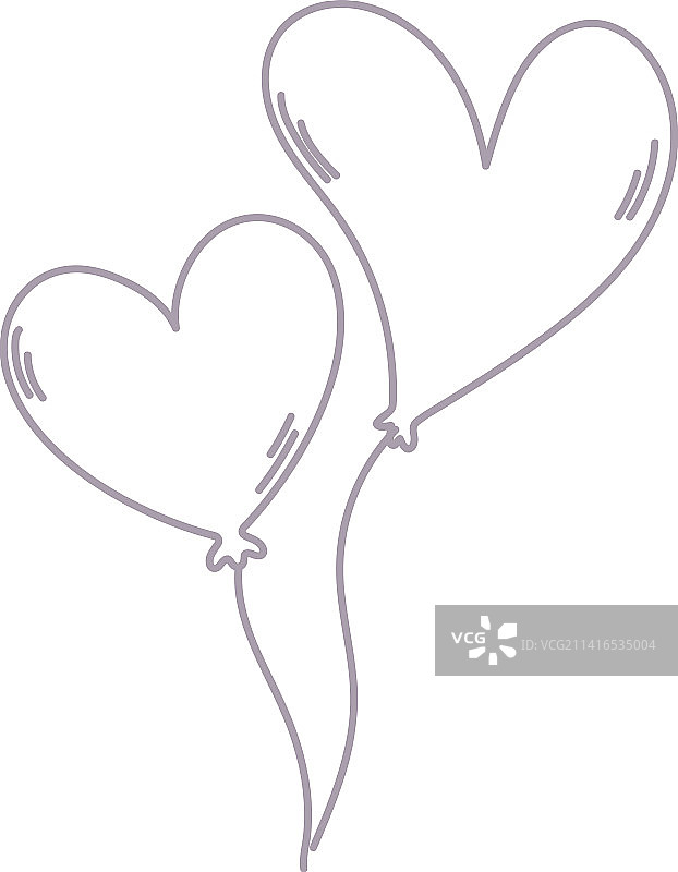 心形气球图片素材