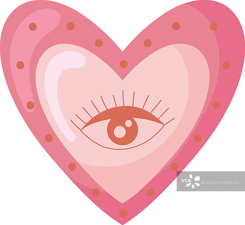 心形和眼球图片素材