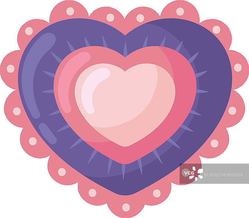 爱心隔离图标图片素材
