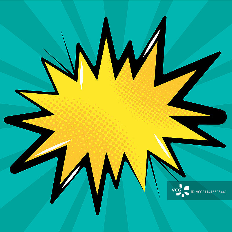 太阳光芒波普艺术爆炸图片素材