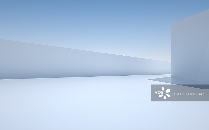 三维渲染建筑空间背景平台图片素材