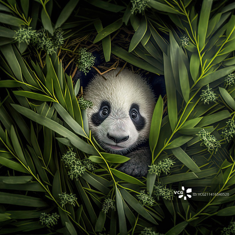 熊猫和他的最爱图片素材