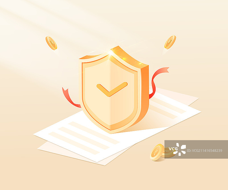 盾牌网络数据安全数据彩带图片素材