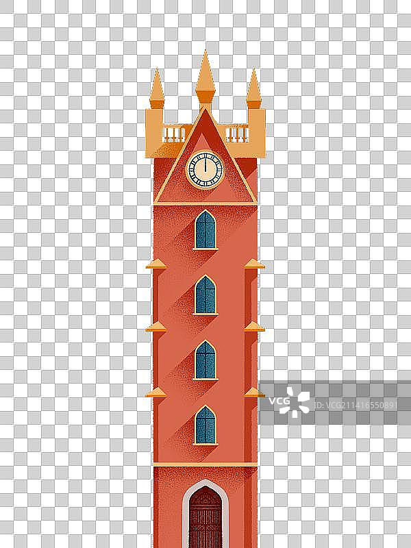 海口钟楼-旅游城市地标系列图片素材