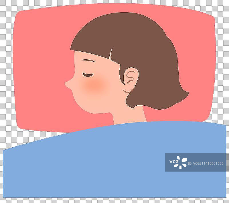 睡觉的女孩图片素材