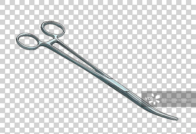 弯头止血钳免抠元素图片素材