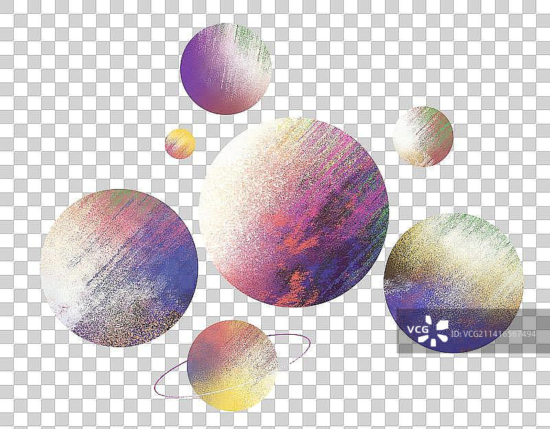 彩色星球图片素材