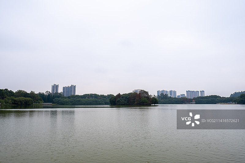 广州番禺大夫山森林公园—聚秀湖图片素材