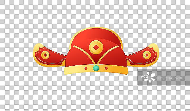 春节年俗初五迎财神节日元素财神帽图片素材