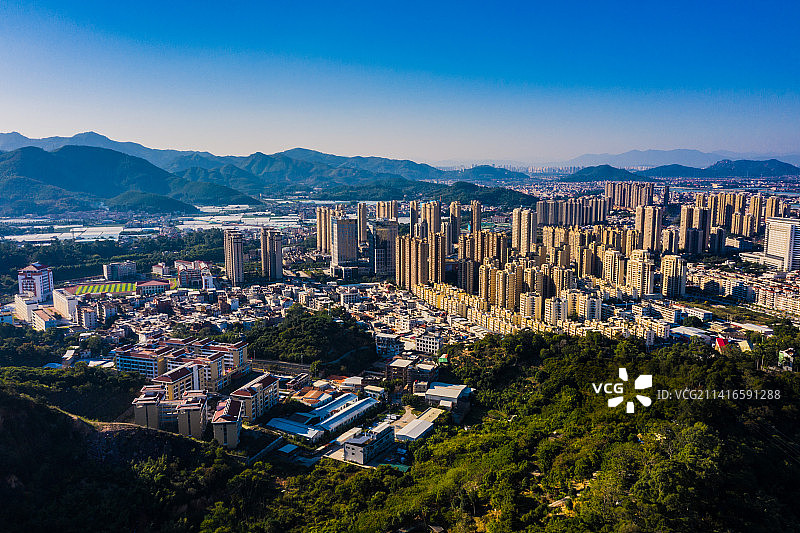 龙海城区的崭新建筑风光无限。图片素材