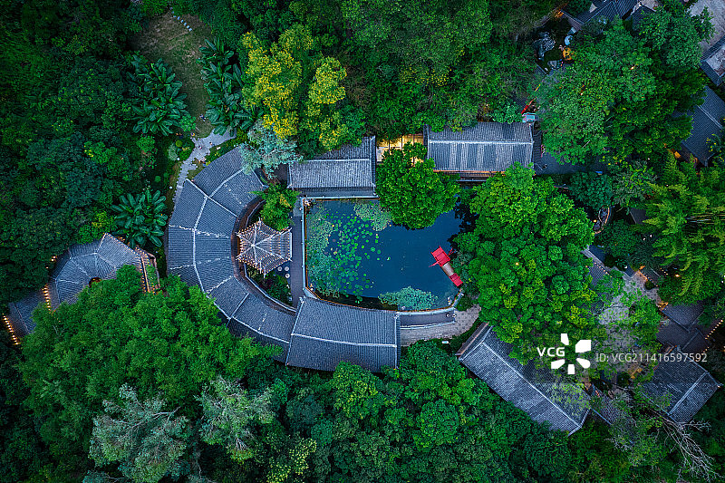 粤港澳大湾区华南广东深圳龙岗二十四吏书院风光图片素材