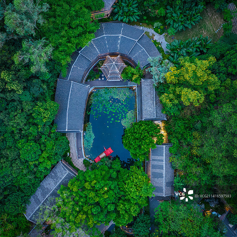 粤港澳大湾区华南广东深圳龙岗二十四吏书院风光图片素材